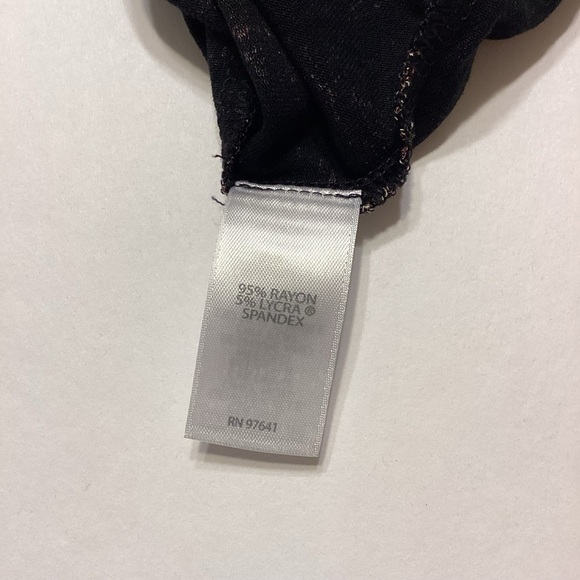 J.Jill Wearever Collection Top Tunic Black Floral - Picture 6 of 7